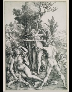 O combate da virtude e do prazer na presença de Hércules de Albrecht Dürer