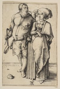 O cozinheiro e sua esposa, ca. 1496 de Albrecht Dürer