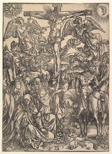 A Crucificação, de A Grande Paixão, ca. 1498 de Albrecht Dürer