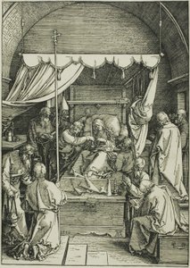 A Morte da Virgem, de A Vida da Virgem de Albrecht Dürer