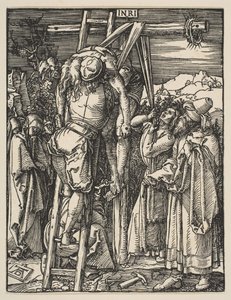 A Descida da Cruz, de The Small Passion, ca. 1509 de Albrecht Dürer