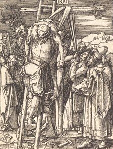 A Descida da Cruz, provavelmente c. 15091510. de Albrecht Dürer