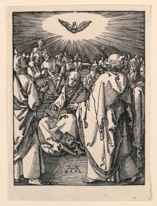 A Descida do Espírito Santo (O Pentecostes), da série A Pequena Paixão de Albrecht Dürer