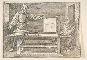 O relator de parecer do alaúde. de Albrecht Dürer