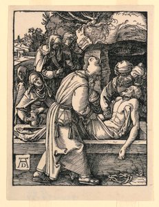 O Sepultamento, da série A Pequena Paixão de Albrecht Dürer