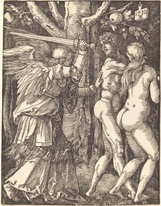 A expulsão do paraíso de Albrecht Dürer