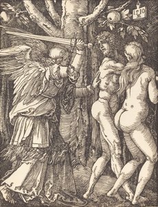 A Expulsão do Paraíso, 1510. de Albrecht Dürer