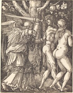 A expulsão do Paraíso, de A Pequena Paixão de Albrecht Dürer