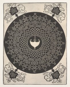 O primeiro nó (padrão entrelaçado com medalhão branco) de Albrecht Dürer