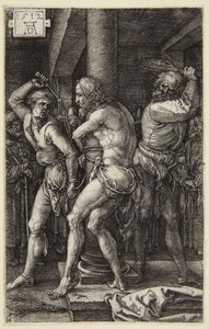 A Flagelação (série da Paixão gravada) de Albrecht Dürer