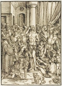 A Flagelação, de A Grande Paixão de Albrecht Dürer