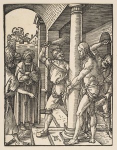 A Flagelação, de The Small Passion, ca. 1509 de Albrecht Dürer
