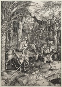 A fuga para o Egito de Albrecht Dürer