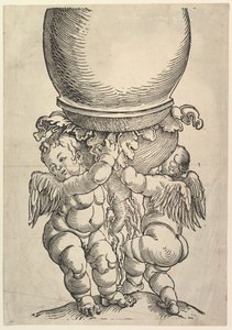 O bloco inferior da Grande Coluna, 1517. de Albrecht Dürer