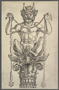 Bloco superior da Grande Coluna, ca. 1517 de Albrecht Dürer