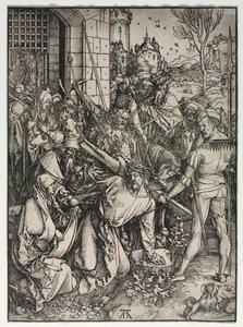 A grande paixão: Cristo carregando a cruz. de Albrecht Dürer