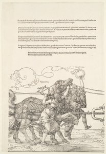O grande carro triunfal: Velocitas e Firmitudo de Albrecht Dürer