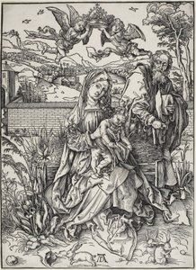 A Sagrada Família com Três Lebres de Albrecht Dürer