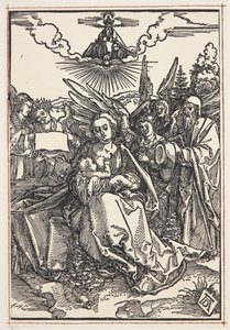 A Sagrada Família com cinco anjos de Albrecht Dürer