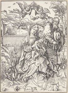 A Sagrada Família com três lebres de Albrecht Dürer