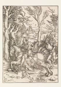 O Cavaleiro e o Landsquenet de Albrecht Dürer
