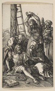 A Lamentação, de The Passion, 1507. de Albrecht Dürer