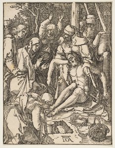 A Lamentação, de A Pequena Paixão, c. 1509. de Albrecht Dürer