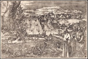 A paisagem com o canhão de Albrecht Dürer