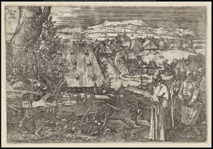 A paisagem com o canhão, 1518 de Albrecht Dürer