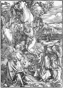 A Grande Paixão: 2. Cristo no Monte das Oliveiras de Albrecht Dürer