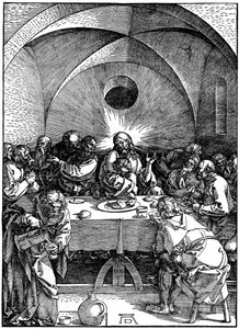A Última Ceia da série Great Passion, c1510, 1936 de Albrecht Dürer