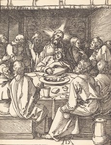 A Última Ceia, provavelmente c. 15091510. de Albrecht Dürer