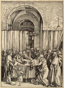 A Vida da Virgem: a oferenda de Joaquim rejeitada de Albrecht Dürer