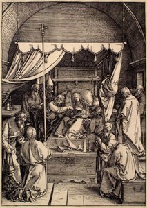 A Vida da Virgem: A Morte da Virgem de Albrecht Dürer