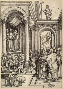 A vida da Virgem: A apresentação da Virgem no Templo de Albrecht Dürer