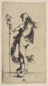 A pequena fortuna, 1495-96. de Albrecht Dürer