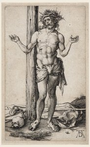 O Homem das Dores (com as mãos levantadas) de Albrecht Dürer
