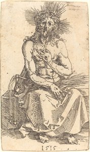 O homem das dores sentado de Albrecht Dürer