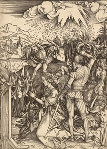 O Martírio de Santa Catarina, c. 14971499. de Albrecht Dürer