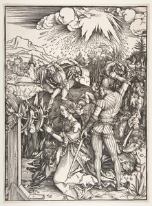 O martírio de Santa Catarina de Alexandria. de Albrecht Dürer