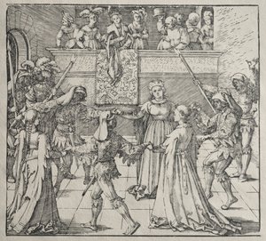 O baile de máscaras. de Albrecht Dürer