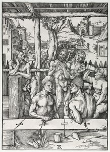 The Mens Bath House, c. 1496-1497. de Albrecht Dürer