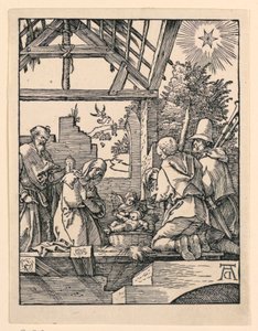 A Natividade (Adoração dos Pastores) da série A Pequena Paixão de Albrecht Dürer