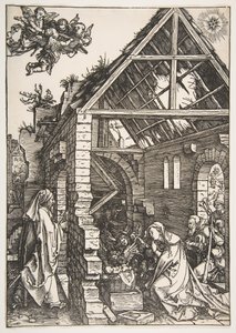 A Natividade, de A Vida da Virgem, 1502-3. de Albrecht Dürer