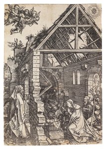 A Natividade de Cristo, da série A Vida da Virgem, ca 1503. de Albrecht Dürer