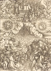 A Abertura do Quinto e Sexto Selo, 1498. de Albrecht Dürer