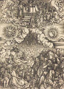 A Abertura do Quinto e Sexto Selos, c. 1497. de Albrecht Dürer
