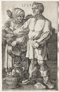 Os camponeses no mercado de Albrecht Dürer