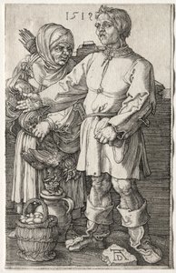 Os Camponeses no Mercado, 1519. de Albrecht Dürer