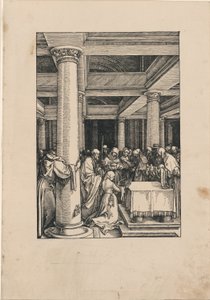 A Apresentação de Cristo no Templo, de A Vida da Virgem de Albrecht Dürer